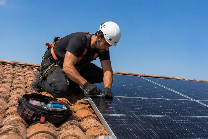 Maintenance et monitoring de panneaux solaires à Saint-Laurent-d'Arce